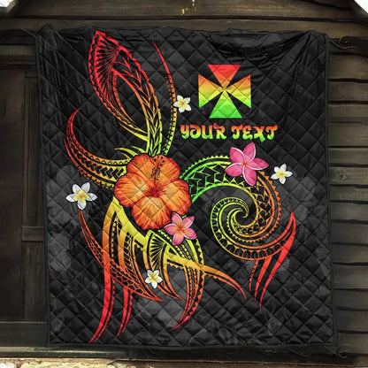 Wallis and Futuna Polynesian Personalised Premium Quilt - Legend of Wallis and Futuna (Reggae)