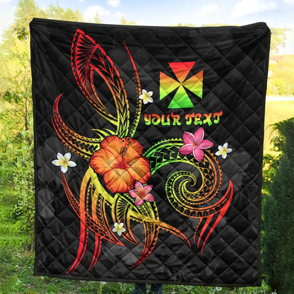 Wallis and Futuna Polynesian Personalised Premium Quilt - Legend of Wallis and Futuna (Reggae)