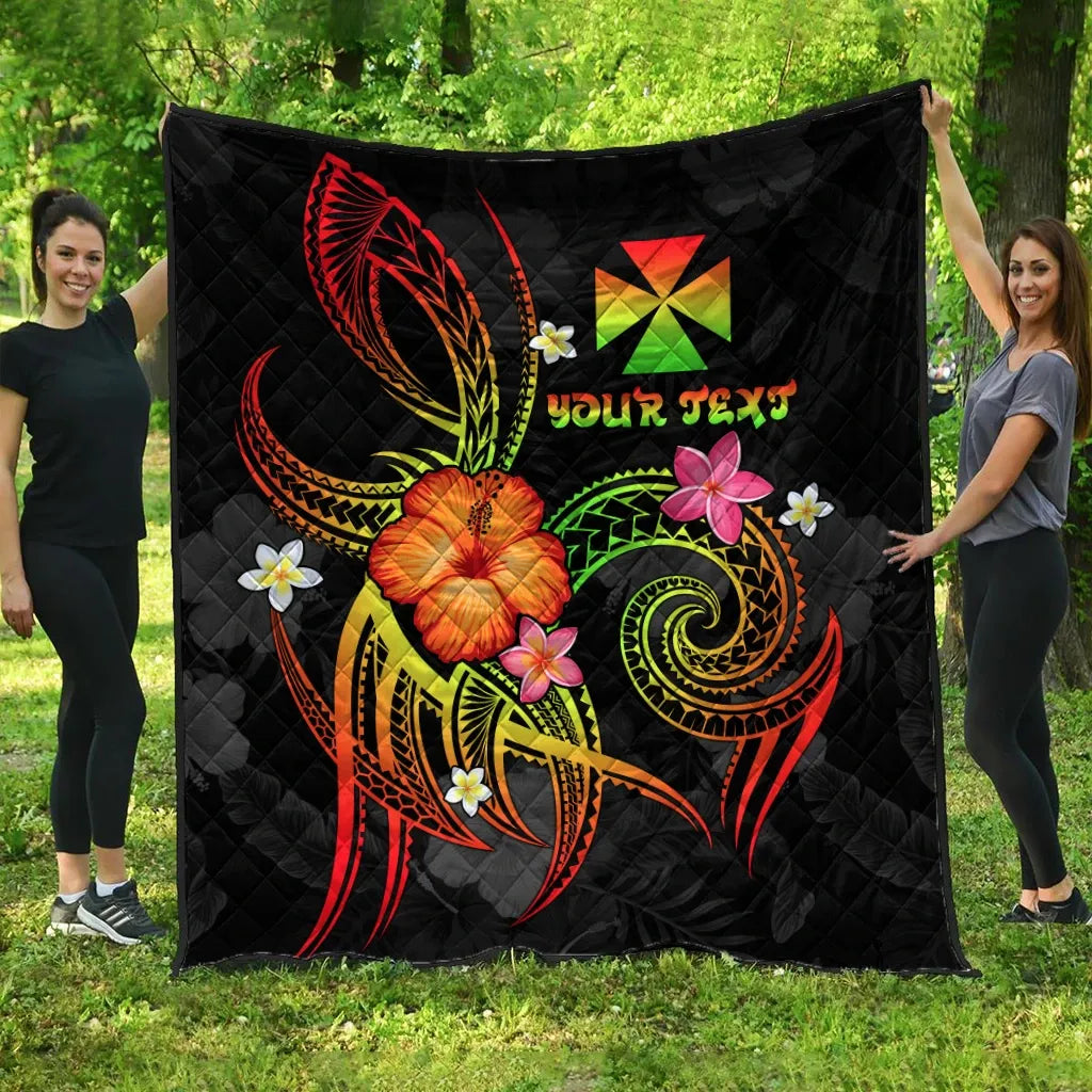 Wallis and Futuna Polynesian Personalised Premium Quilt - Legend of Wallis and Futuna (Reggae)