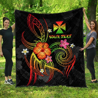 Wallis and Futuna Polynesian Personalised Premium Quilt - Legend of Wallis and Futuna (Reggae)