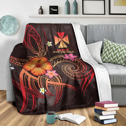 Wallis and Futuna Polynesian Premium Blanket - Legend of Wallis and Futuna (Red)