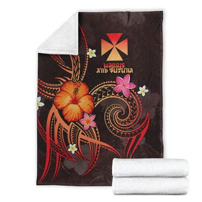 Wallis and Futuna Polynesian Premium Blanket - Legend of Wallis and Futuna (Red)