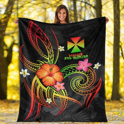 Wallis and Futuna Polynesian Premium Blanket - Legend of Wallis and Futuna (Reggae)