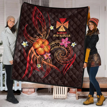 Wallis and Futuna Polynesian Premium Quilt - Legend of Wallis and Futuna (Red)