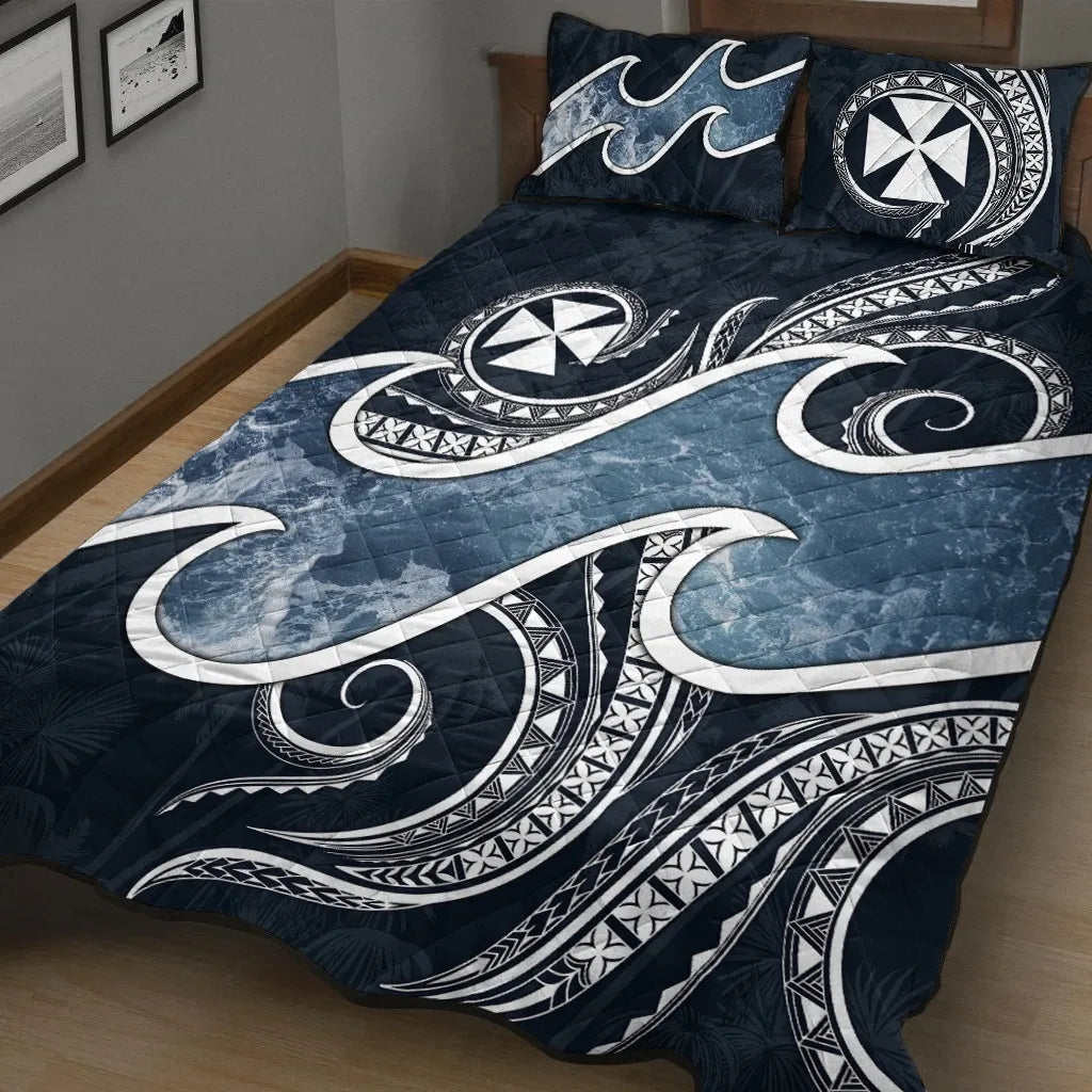 Wallis and Futuna Polynesian Quilt Bed Set - Ocean Style