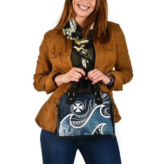 Wallis And Futuna Polynesian Shoulder Handbag - Ocean Style