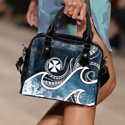 Wallis And Futuna Polynesian Shoulder Handbag - Ocean Style