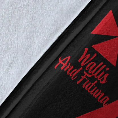 Wallis And Futuna Premium Blanket - Red Polynesian Tentacle Tribal Pattern