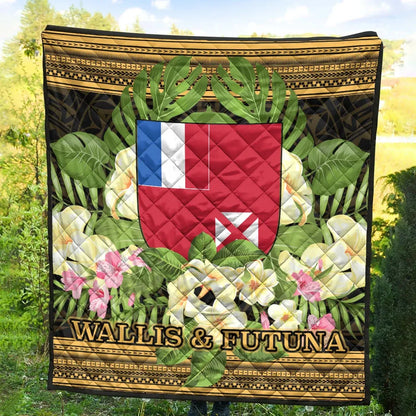 Wallis and Futuna Premium Quilt - Polynesian Gold Patterns Collection