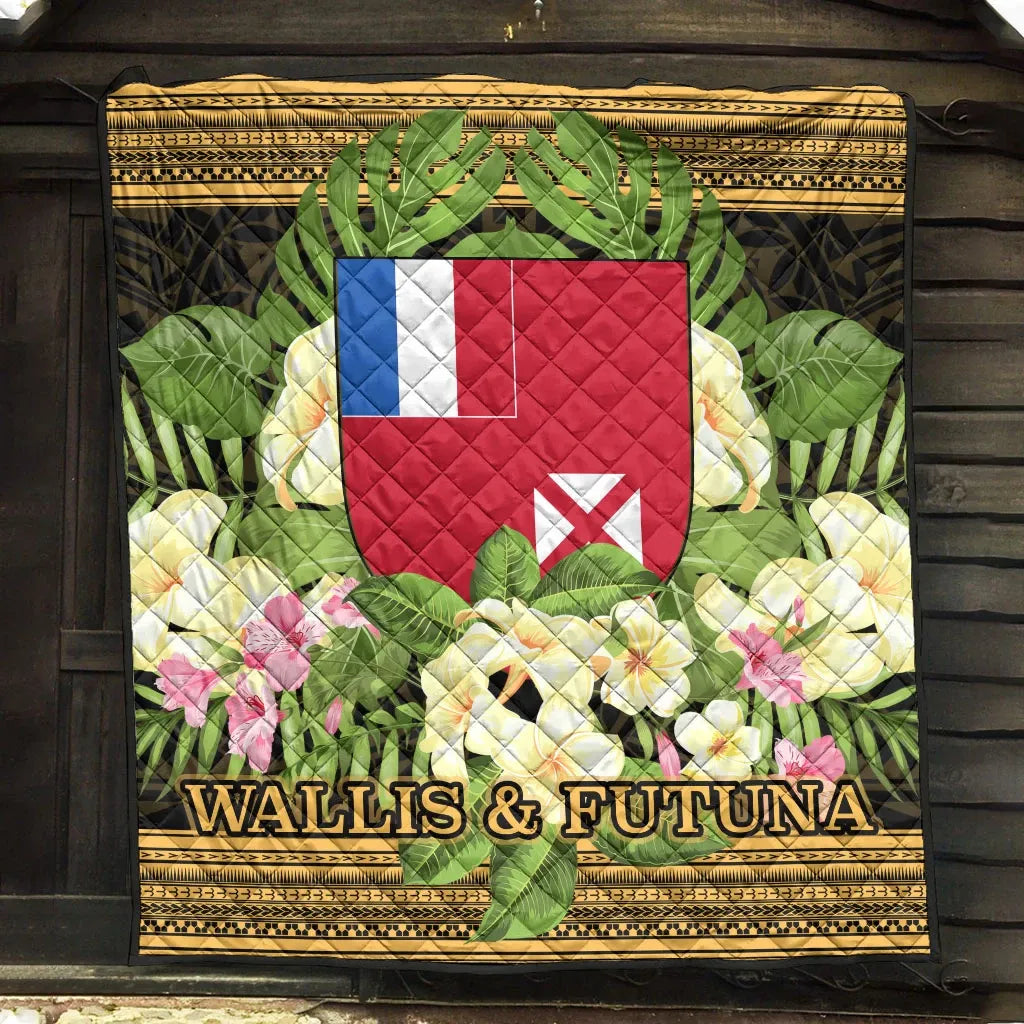 Wallis and Futuna Premium Quilt - Polynesian Gold Patterns Collection