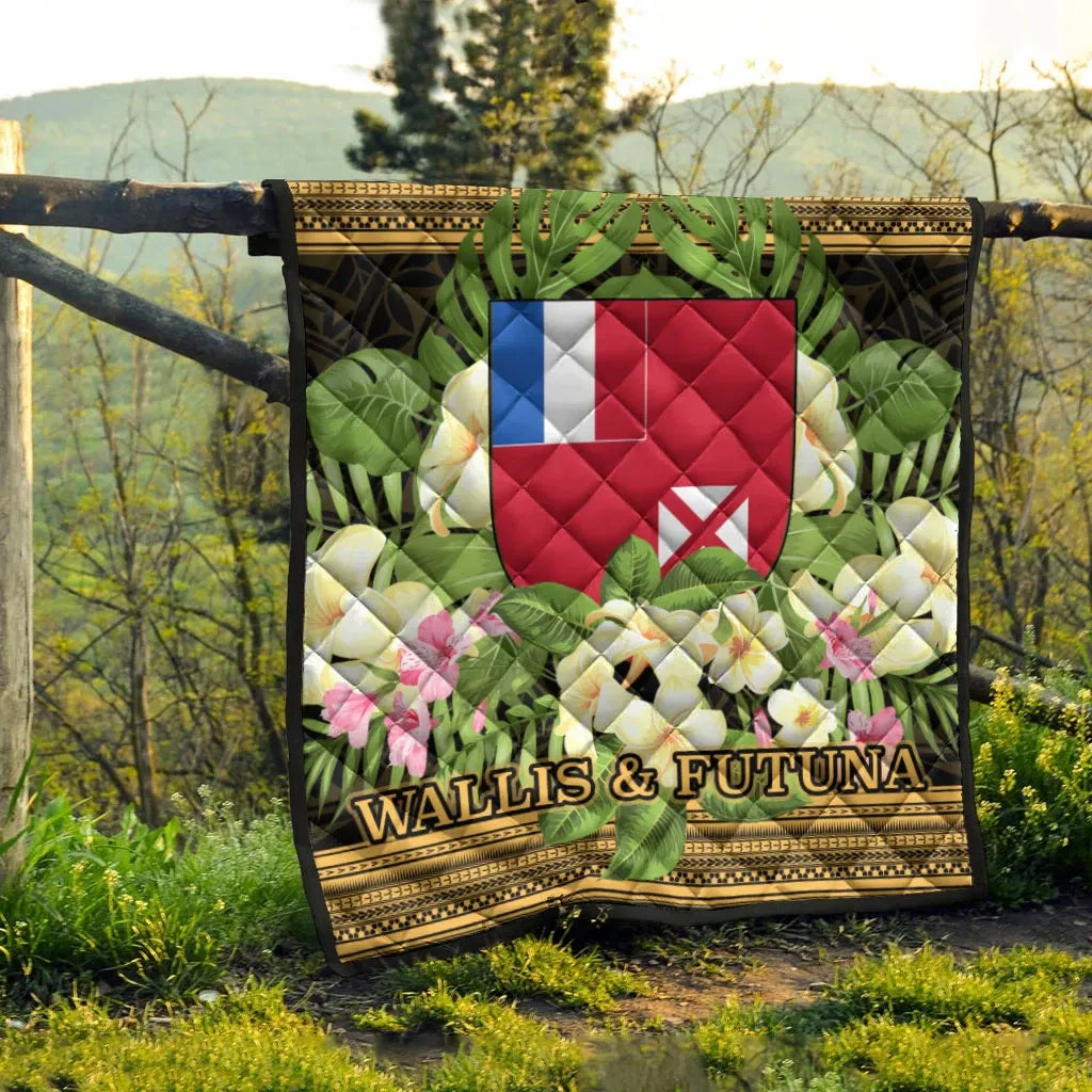 Wallis and Futuna Premium Quilt - Polynesian Gold Patterns Collection