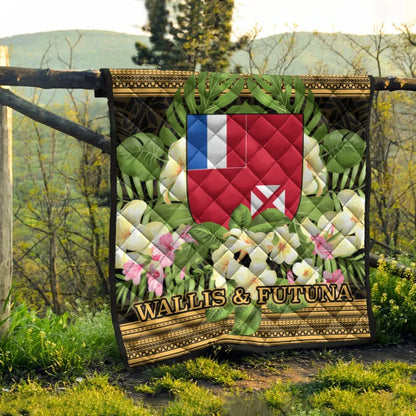 Wallis and Futuna Premium Quilt - Polynesian Gold Patterns Collection