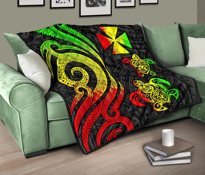 Wallis and Futuna Premium Quilt - Reggae Tentacle Turtle