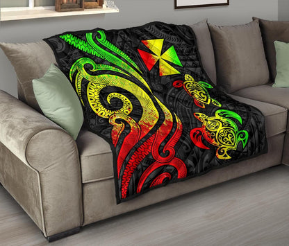Wallis and Futuna Premium Quilt - Reggae Tentacle Turtle