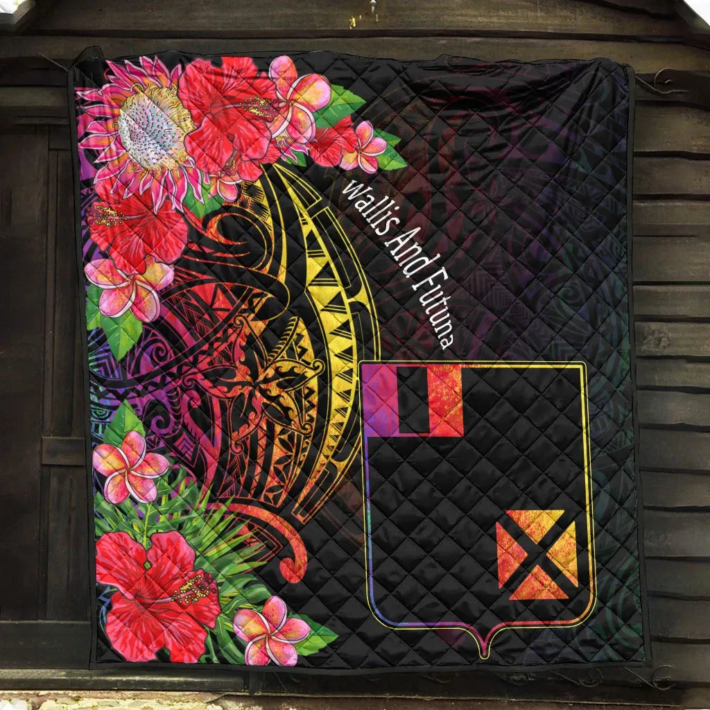 Wallis and Futuna Premium Quilt - Tropical Hippie Style