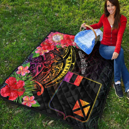 Wallis and Futuna Premium Quilt - Tropical Hippie Style