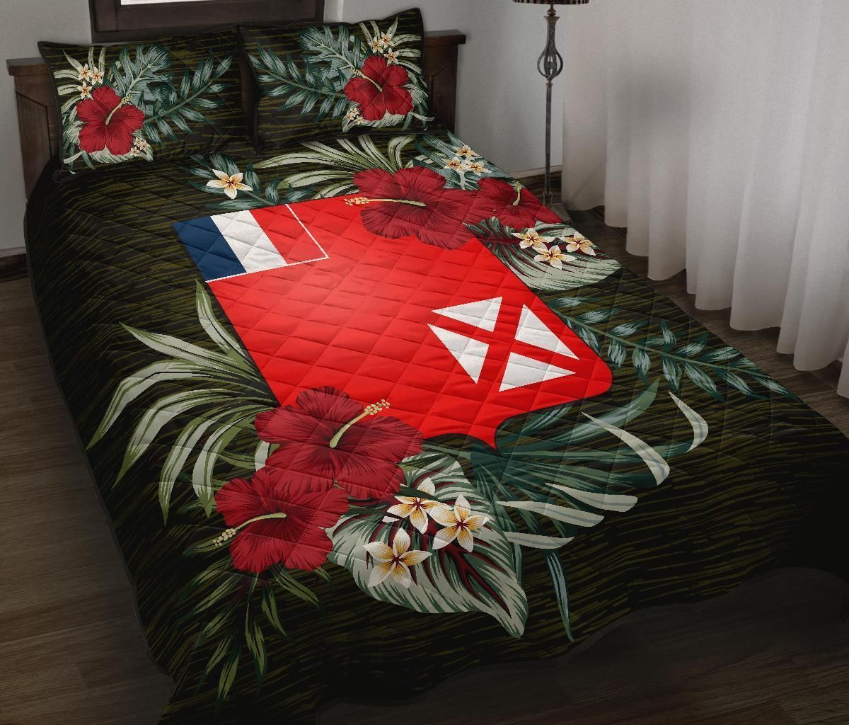 Wallis and Futuna Polynesian Quilt Bed Set - Special Hibiscus