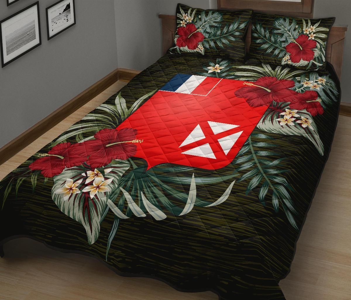 Wallis and Futuna Polynesian Quilt Bed Set - Special Hibiscus