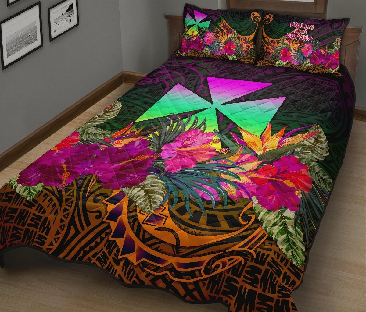 Wallis and Futuna Quilt Bed Set - Summer Hibiscus