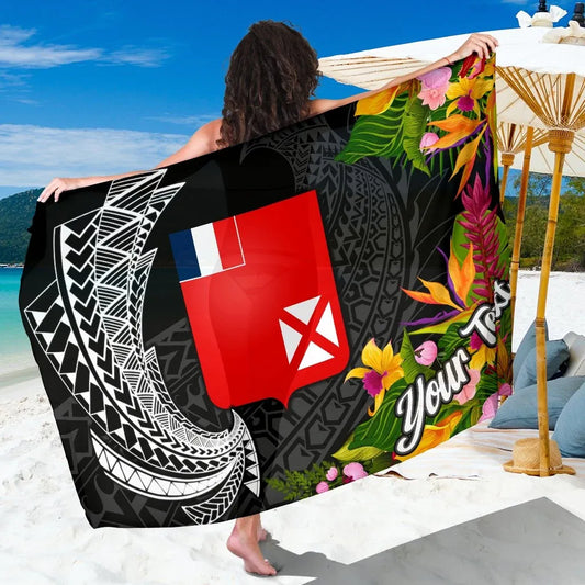 Wallis and Futuna Sarong - Custom Personalised Seal Spiral Polynesian Patterns