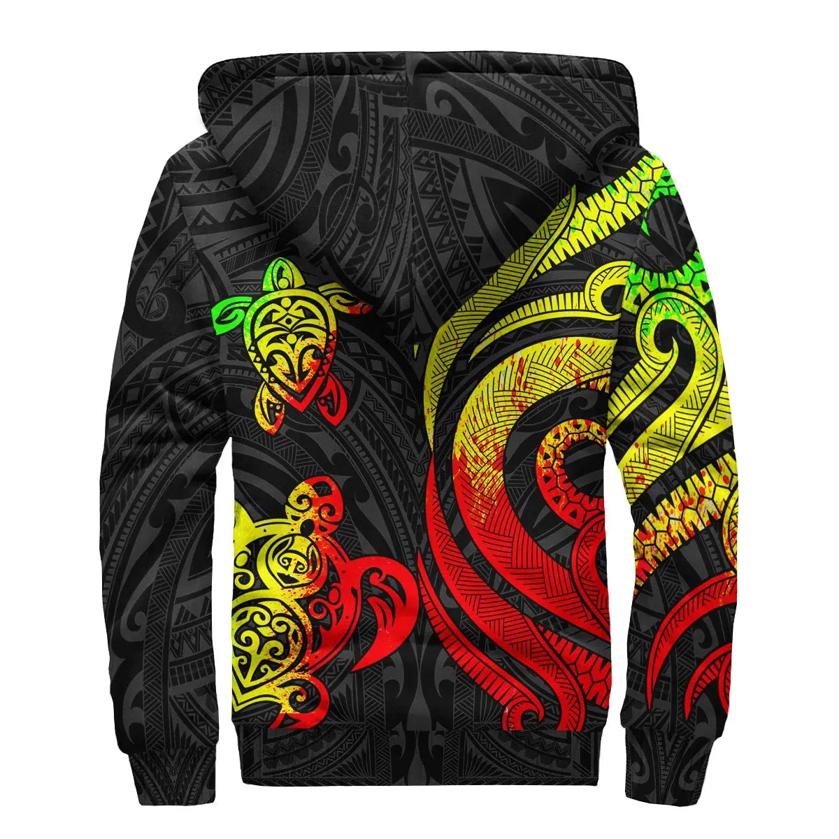 Wallis and Futuna Sherpa Hoodie - Reggae Tentacle Turtle