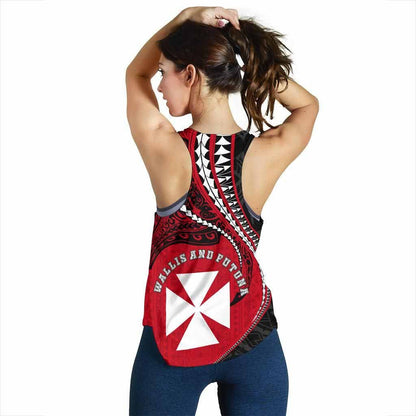 Wallis And Futuna Women Racerback Tank Kanaloa Tatau Gen WF