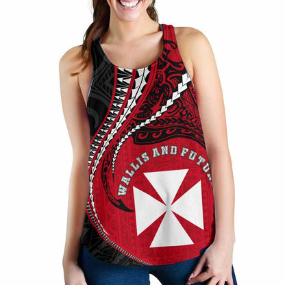 Wallis And Futuna Women Racerback Tank Kanaloa Tatau Gen WF