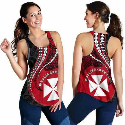 Wallis And Futuna Women Racerback Tank Kanaloa Tatau Gen WF