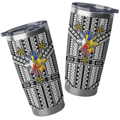 Philippines Filipinos Sun And Stars Tribal Tattoo Patterns Style Tumbler