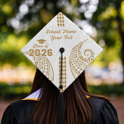 Hawaii Graduation Cap Custom Class 2026 Of Kakau Style