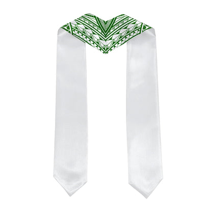 Hawaii Graduation Stole Custom 2026 Polynesian Tribal Blue Hawaiian Flag