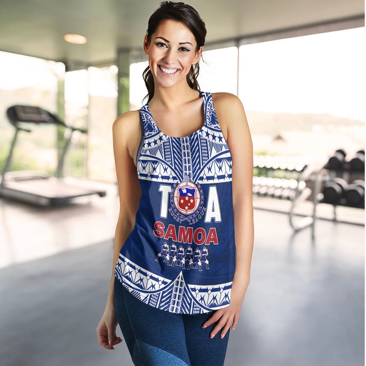 Toa Samoa Rugby Women Tank Siva Tau