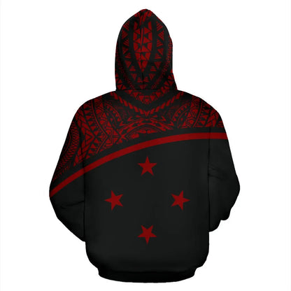 Yap All Over Hoodie - Micronesia Curve Red Style