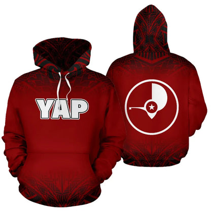 Yap All Over Hoodie - Red Fog Style