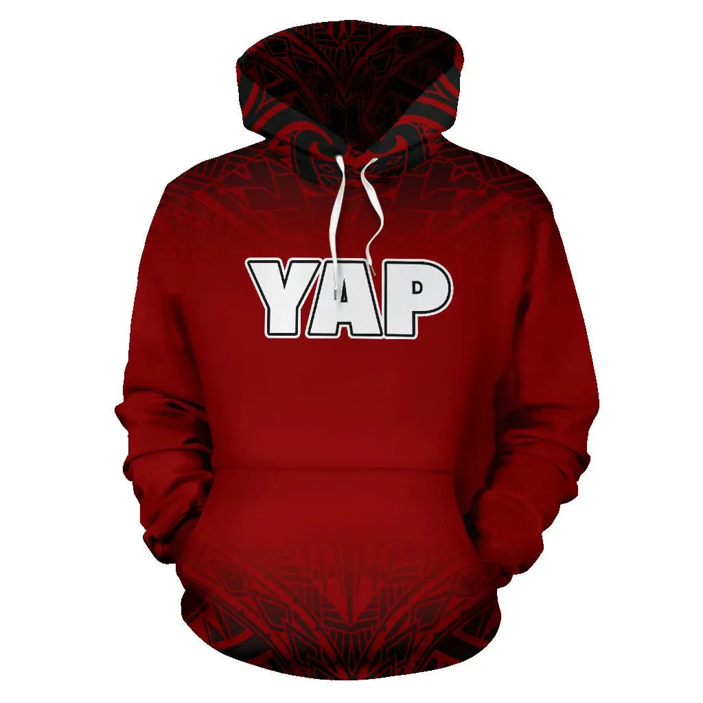 Yap All Over Hoodie - Red Fog Style