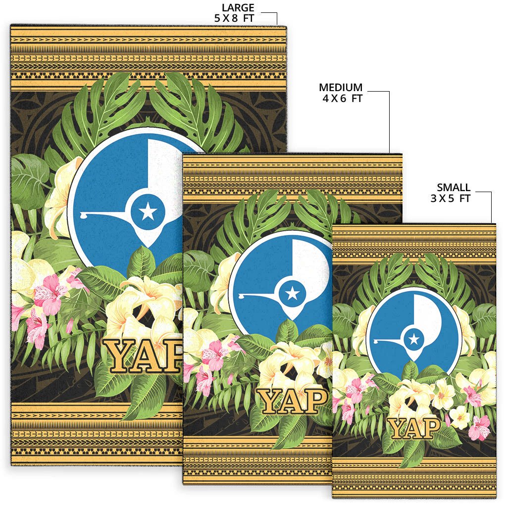 Yap Area Rug - Polynesian Gold Patterns Collection