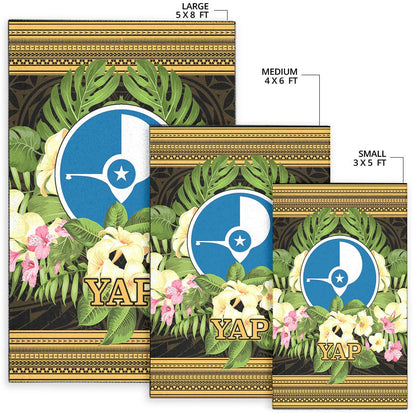 Yap Area Rug - Polynesian Gold Patterns Collection