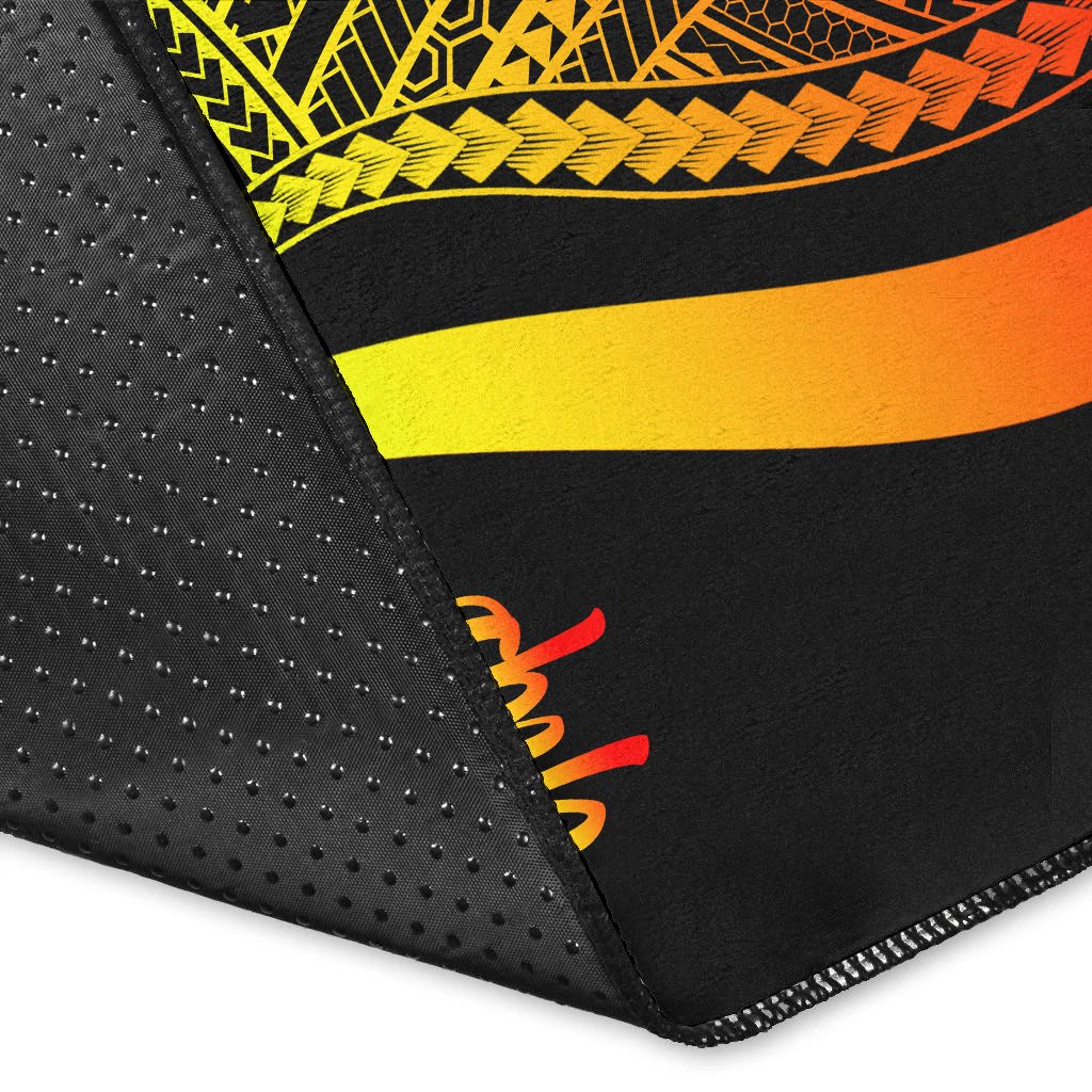 Yap Area Rug - Reggae Polynesian Tentacle Tribal Pattern