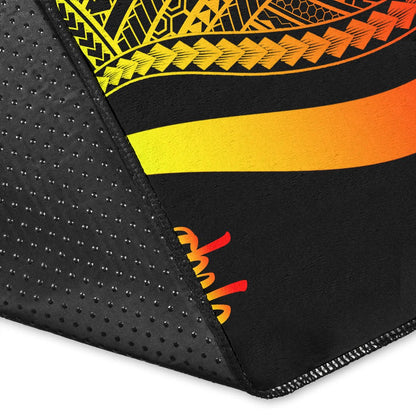 Yap Area Rug - Reggae Polynesian Tentacle Tribal Pattern