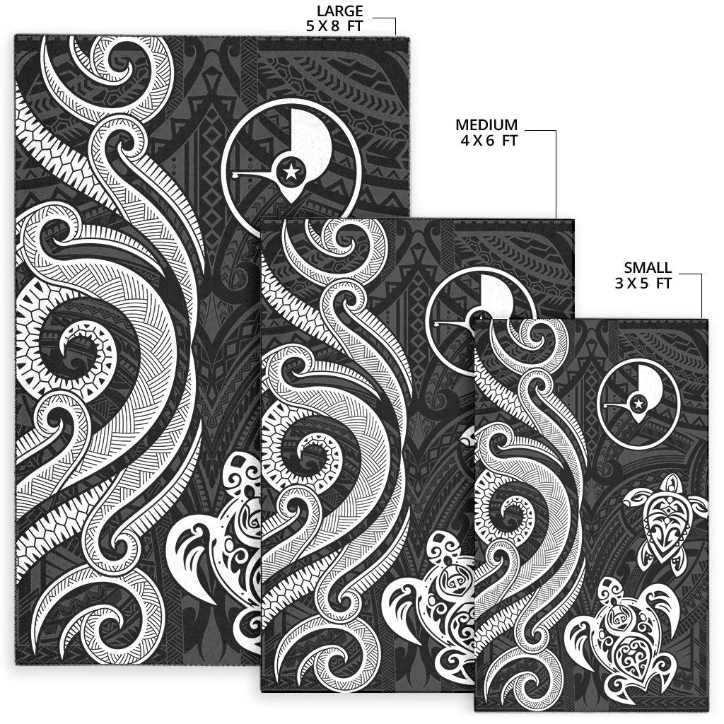 Yap Area Rug - White Tentacle Turtle
