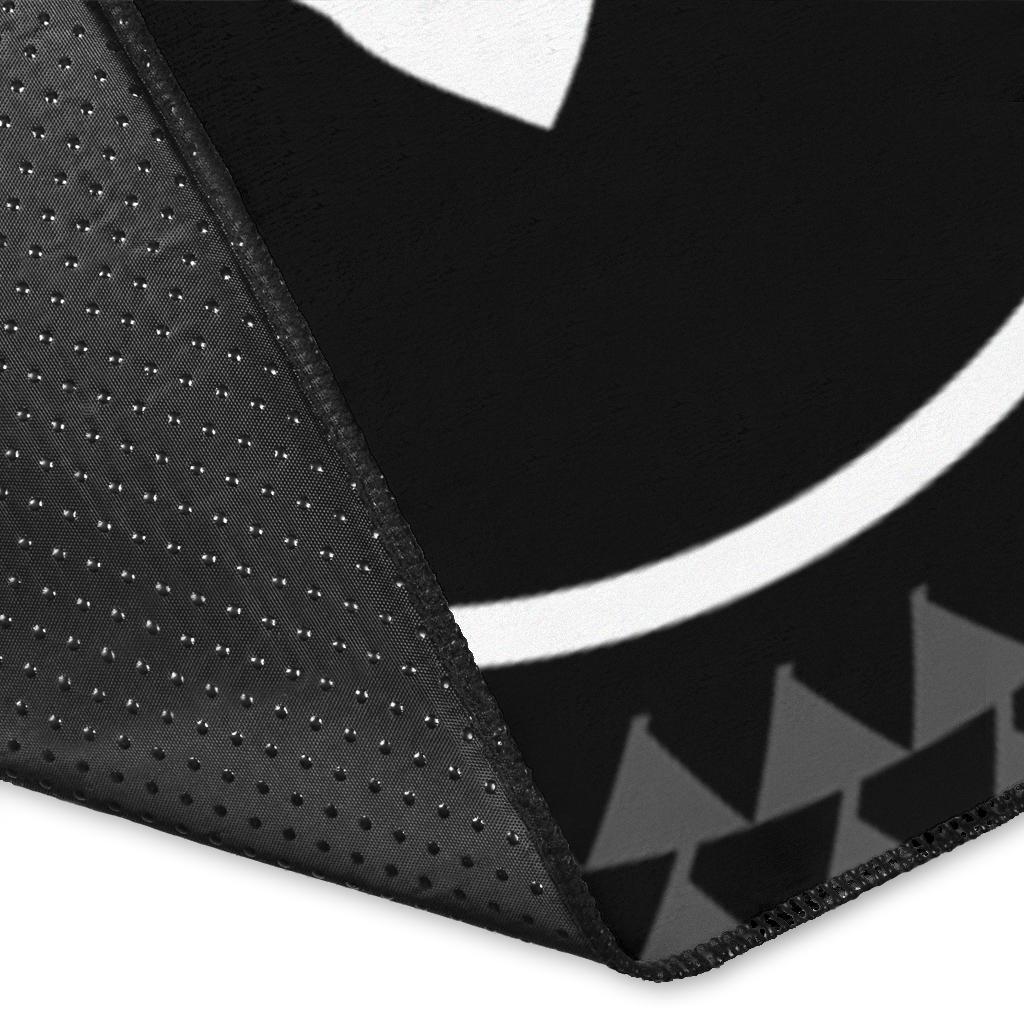 Yap Area Rug - Yap Seal With Polynesian Tattoo Style