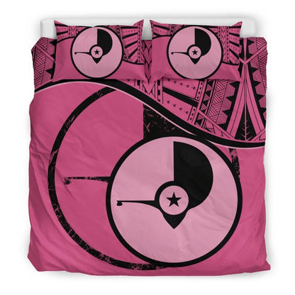 Polynesian Duvet Cover Set - Yap Bedding Set Pink