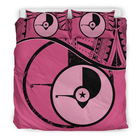 Polynesian Duvet Cover Set - Yap Bedding Set Pink