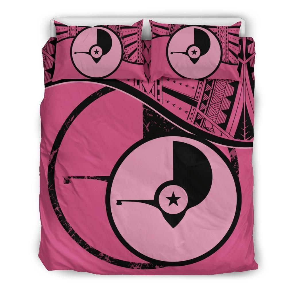 Polynesian Duvet Cover Set - Yap Bedding Set Pink