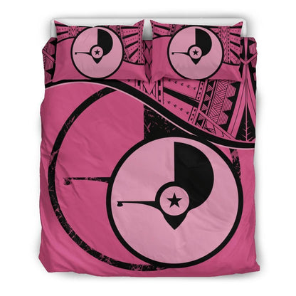Polynesian Duvet Cover Set - Yap Bedding Set Pink