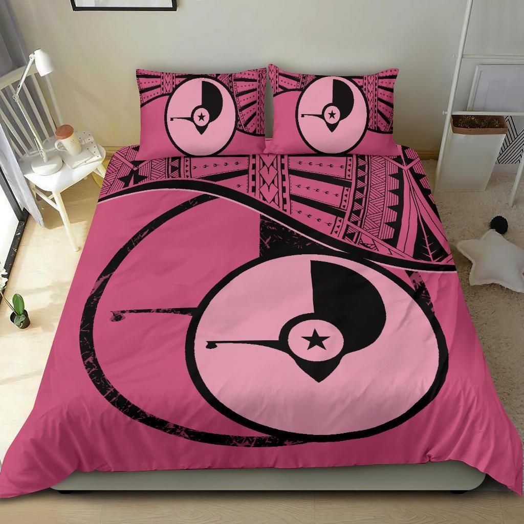 Polynesian Duvet Cover Set - Yap Bedding Set Pink