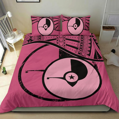 Polynesian Duvet Cover Set - Yap Bedding Set Pink