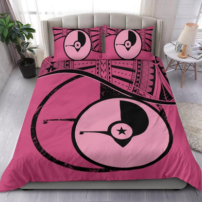 Polynesian Duvet Cover Set - Yap Bedding Set Pink