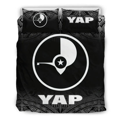 Yap Duvet Cover Set - Black Fog Style
