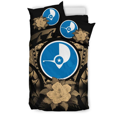 Yap Duvet Cover Set - Yap Flag & Reggae Hibiscus